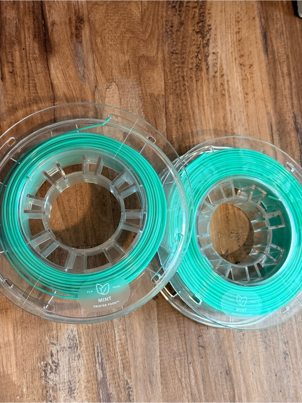 PLA 3D Printer Filament - Mint (2 Spools)